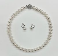 アコヤ真珠9mm珠ネックレス&イヤリング/ピアス | 株式会社富士越 