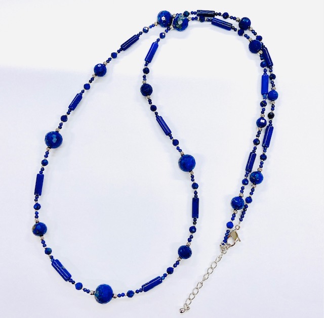 ラピスラズリデザインネックレスNO25-2059 